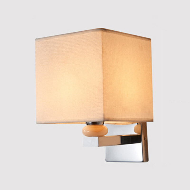 BowLift | Fabric Cube Wall Lamp Lighting Modern LED Wall Lamp in White/Black/Beige