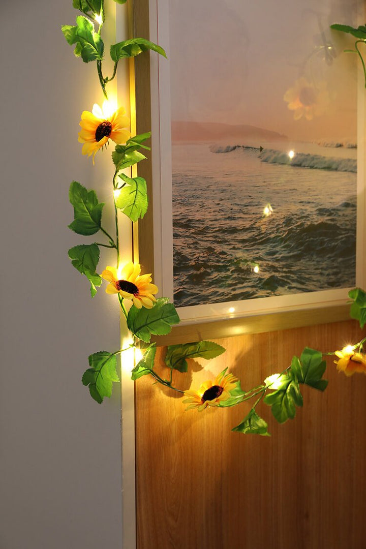 BowLift | Sunflower String Lights Patio Garden Thanksgiving Decorative Battery String Lights