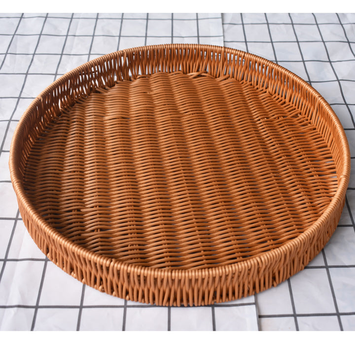 Woven Round Serving Tray Bowlift
