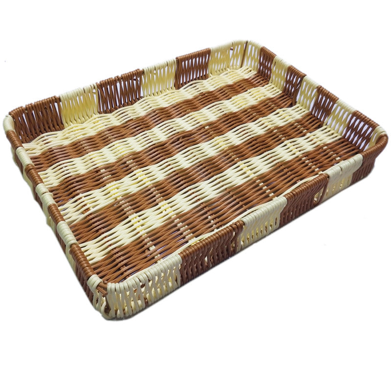 Woven Round Serving Tray Bowlift