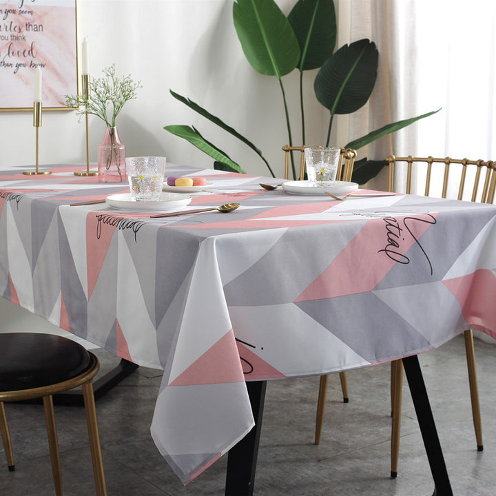 Geometric Pattern Table Cover