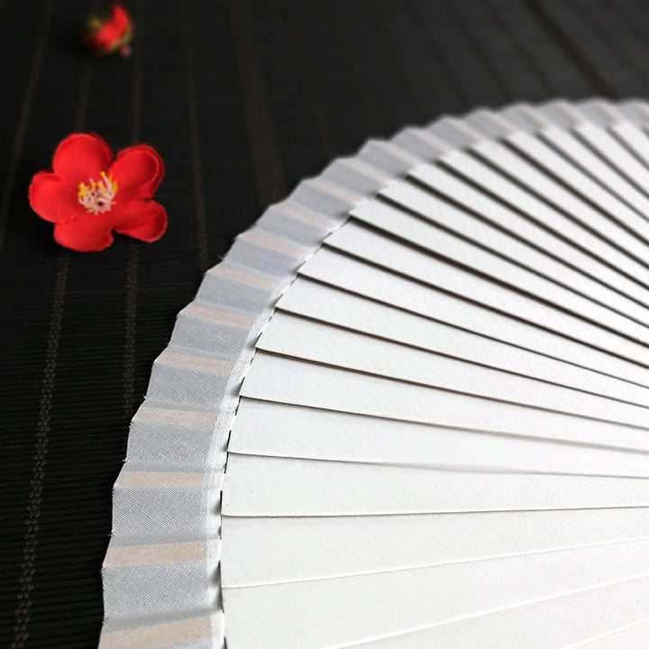 Ladies decorative hand fan with intricate flower painting Bowlift