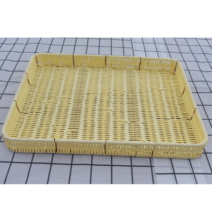 Woven Round Serving Tray Bowlift