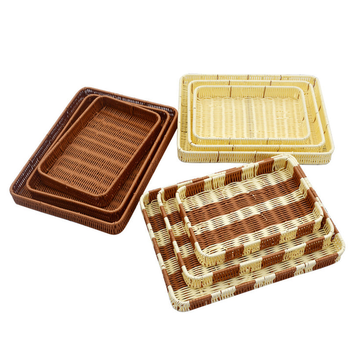 Woven Round Serving Tray Bowlift