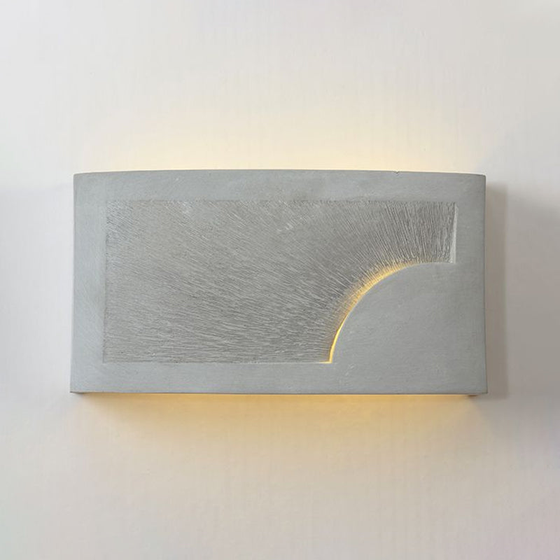 BowLift | Cement Bowl/Cylinder Shade Wall Lighting Modern Style 1 Light Bathroom Wall Light Fixture in Gray