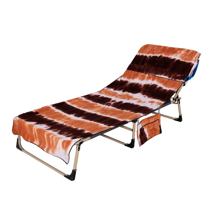 Lounge chair cushion with colorful tie-dye pattern Bowlift