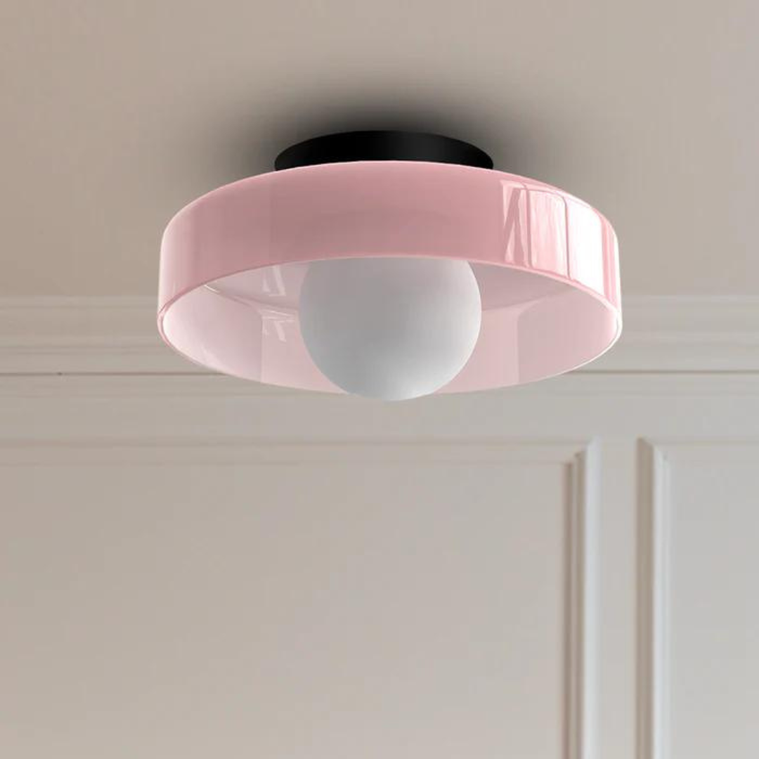 Round Ceiling Lamp with Stylish Functionality - LumiSphere | Bowlift