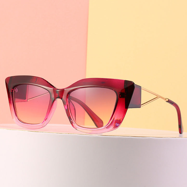 Oversized Fashion Sunglasses with Unique Geometric Frame Bowlift