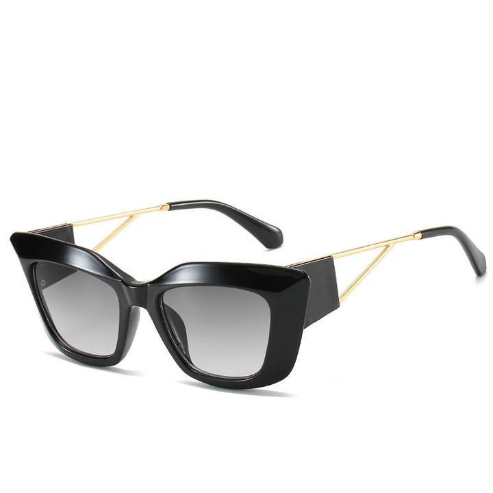 Oversized Fashion Sunglasses with Unique Geometric Frame Bowlift