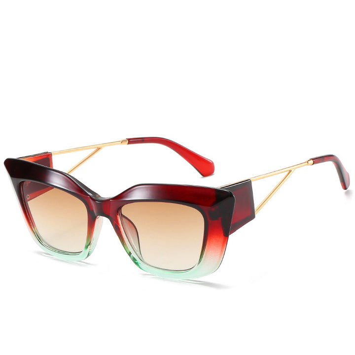 Oversized Fashion Sunglasses with Unique Geometric Frame Bowlift