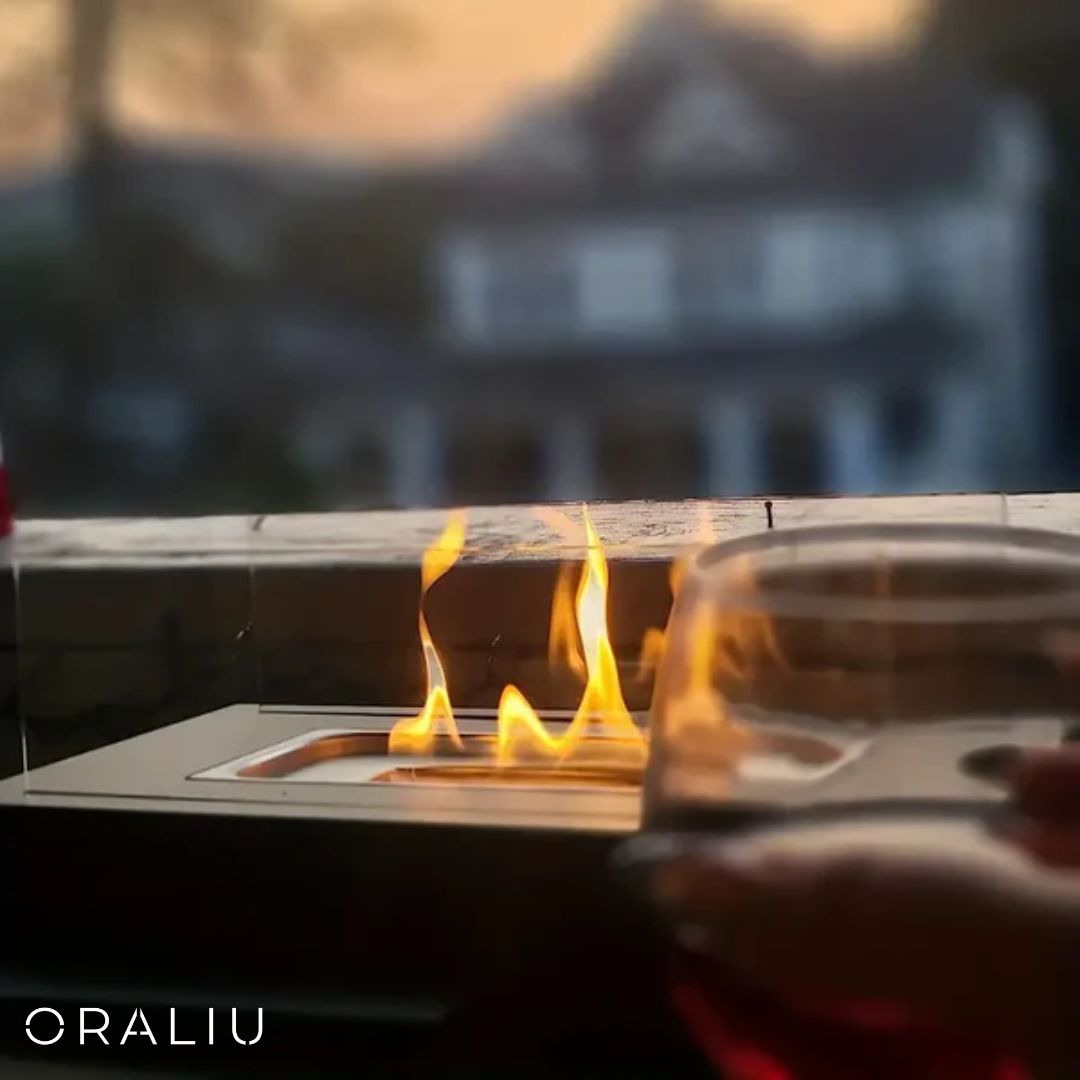 BowLift | Tabletop Bio-Ethanol Fireplace – Indoor & Outdoor Smokeless Flame Heater