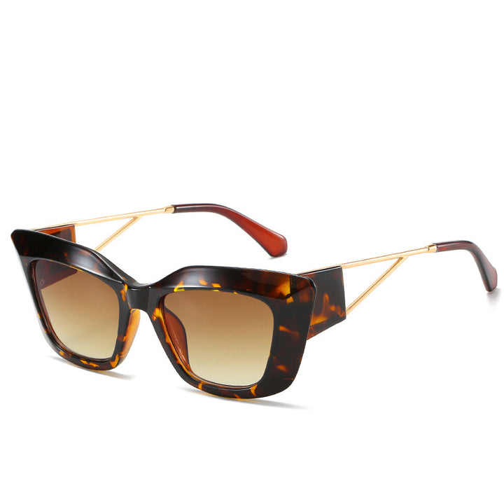 Oversized Fashion Sunglasses with Unique Geometric Frame Bowlift