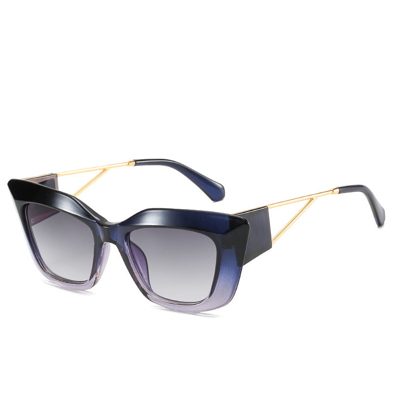 Oversized Fashion Sunglasses with Unique Geometric Frame Bowlift
