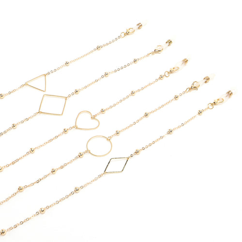 Elegant Gold Chain Eyewear Holder Bowlift