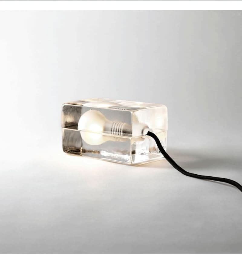 BowLift | Glass Block Table Lamp with G9 Socket