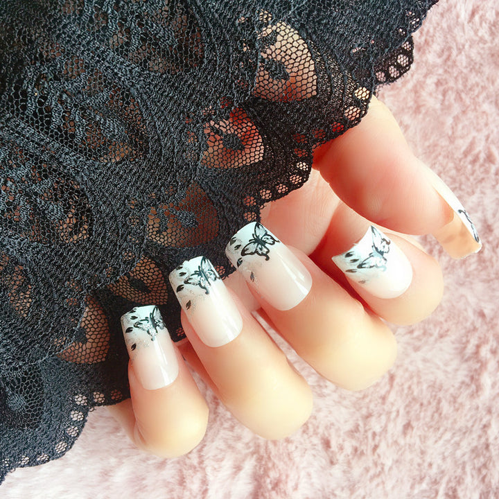 Fashionable butterfly design artificial nails Bowlift