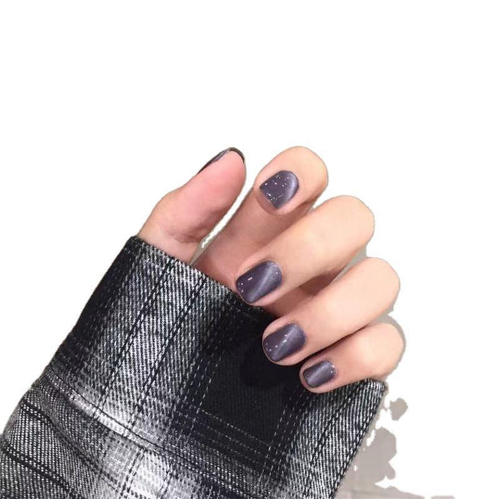 Glossy Metallic Press-On Nail Set