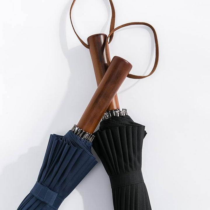 Ladies elegant automatic folding umbrella with ergonomic design and large canopy Bowlift