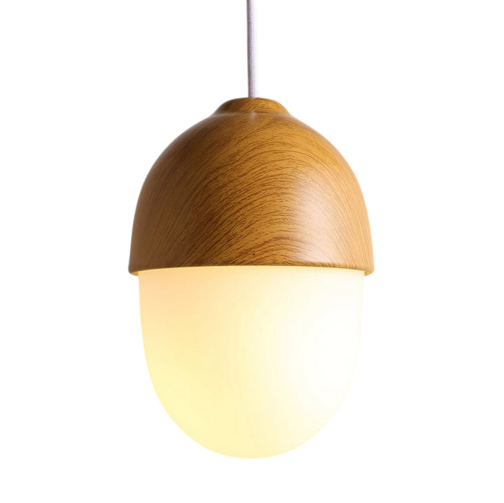 BowLift | Nordic Wood Glass Pendant Light – Modern Design