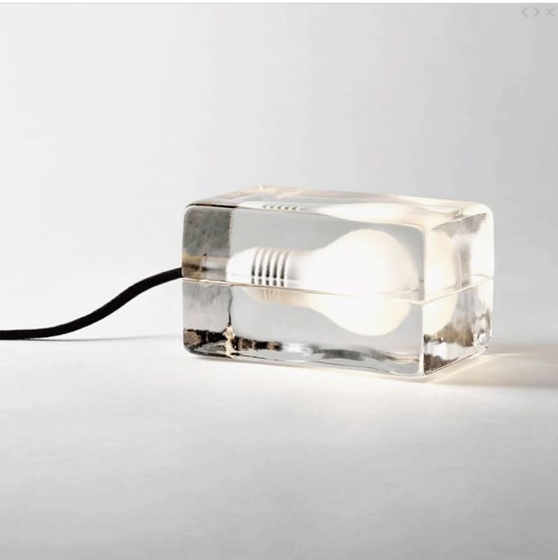 BowLift | Glass Block Table Lamp with G9 Socket