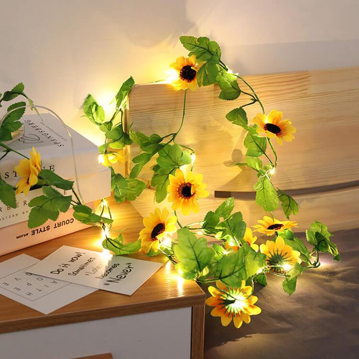 BowLift | Sunflower String Lights Patio Garden Thanksgiving Decorative Battery String Lights