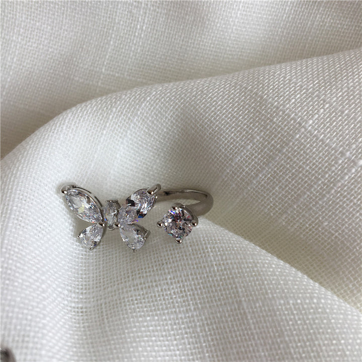 Elegant Butterfly-Inspired Adjustable Ring Bowlift