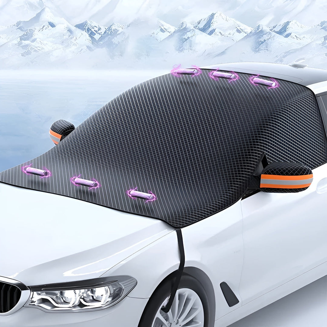 Magnetic Car Snow Cover – Quick Protection from Ice and Snow | SuitaBowlifte for Winter Days | Bowlift