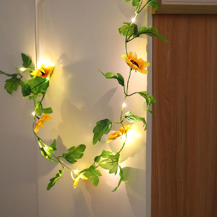 BowLift | Sunflower String Lights Patio Garden Thanksgiving Decorative Battery String Lights