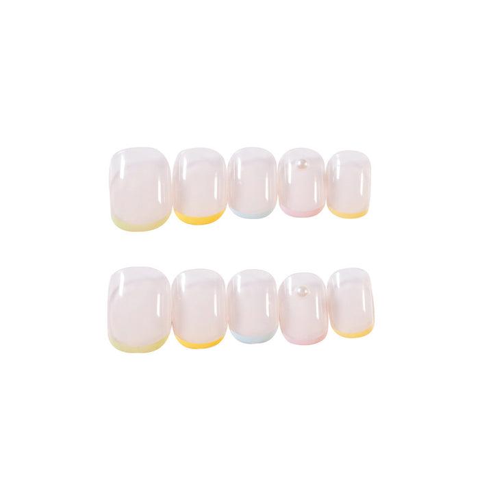 Creative Nail Art with Pastel Colors Bowlift