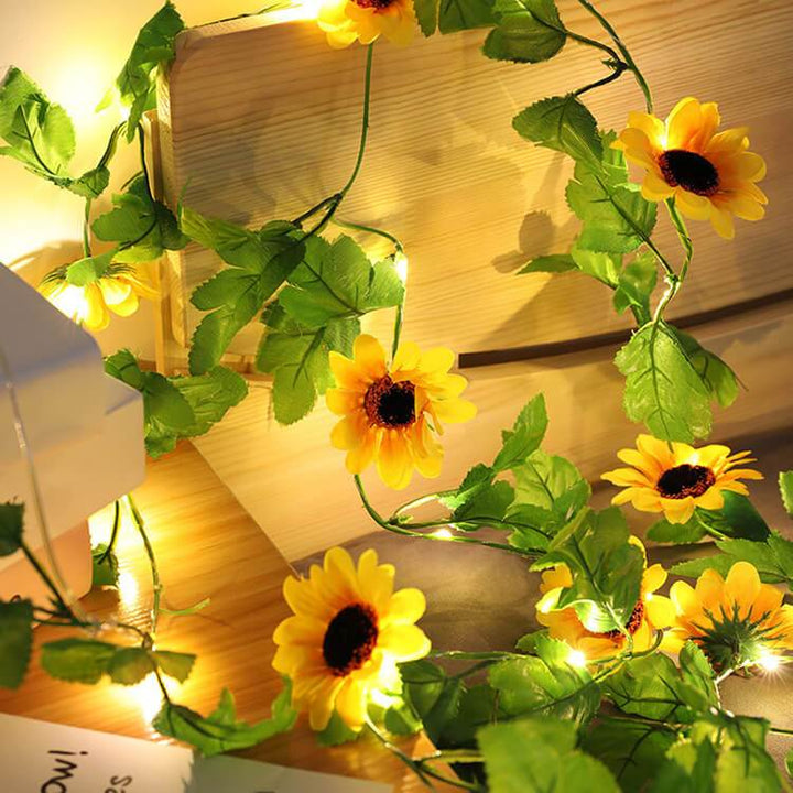 BowLift | Sunflower String Lights Patio Garden Thanksgiving Decorative Battery String Lights