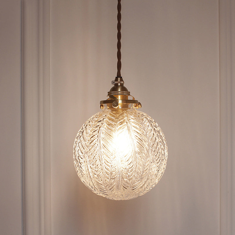 BowLift | Pendant Light with Vintage Glass Globe Shade