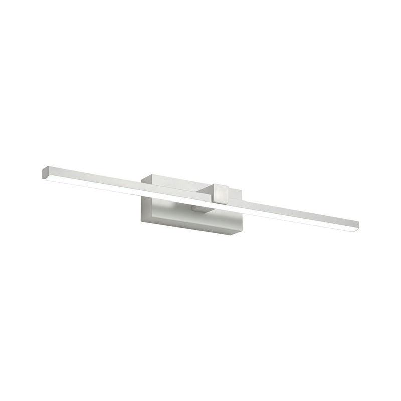 BowLift | Iron rod makeup mirror light simplicity black/white LED wall lamp for bathroom, 16/19.5/23.5 inches long