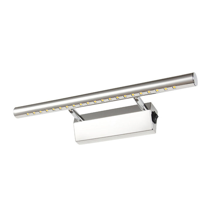BowLift | Modern Style Cylinder Vanity Wall Sconce Metallic 10"/16" W LED Bathroom Wall Light in Chrome, Warm-/White Light