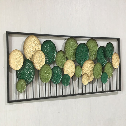 Decorative Metal Leaf Wall Art Panel Bowlift