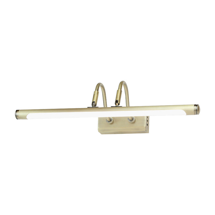 BowLift | Tube Designer Lighting Modern Metal 16.5"/20.5" W LED Gold Finish Adjustable Wall Lamp with Curved Arm, Warm/White Light