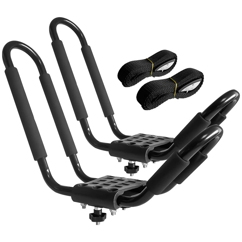 BowLift | Kayak Roof Rack 2pcs Heavy Duty Kayak Roof Carrier with 2 Ropes for SurfBoard Car SUV