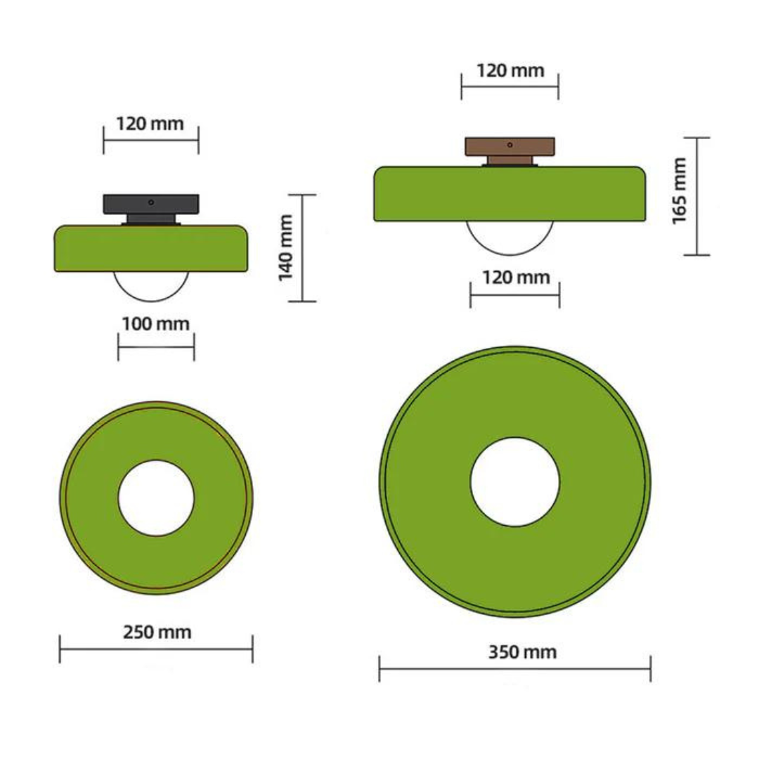 Round Ceiling Lamp with Stylish Functionality - LumiSphere | Bowlift