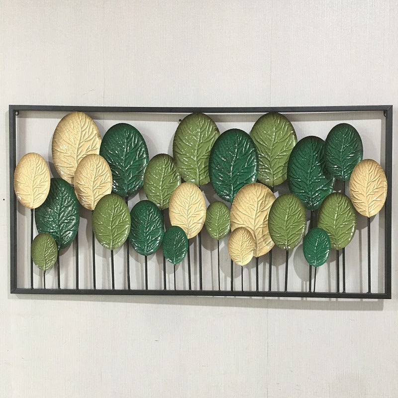 Decorative Metal Leaf Wall Art Panel Bowlift