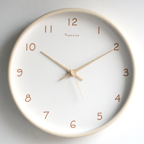 BowLift | Simple analog solid wood wall clock for home – timeless and elegant!
