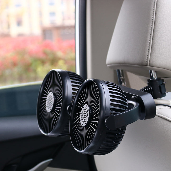 Dual-Head Suction Cup Car Cooling Fan Bowlift