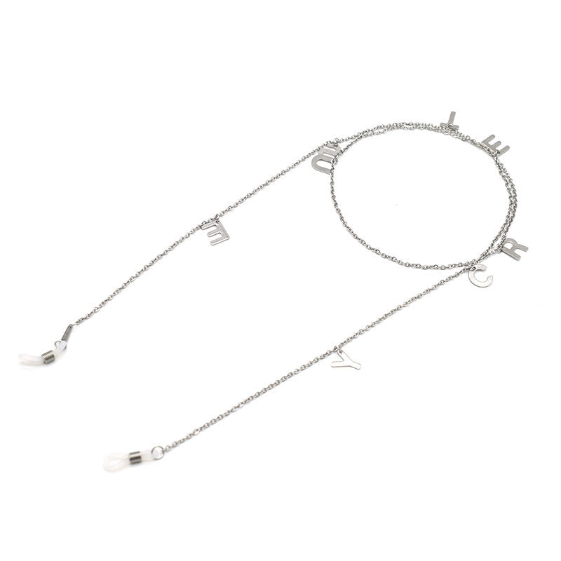 Alphabet Pendant Eyewear Necklace Bowlift