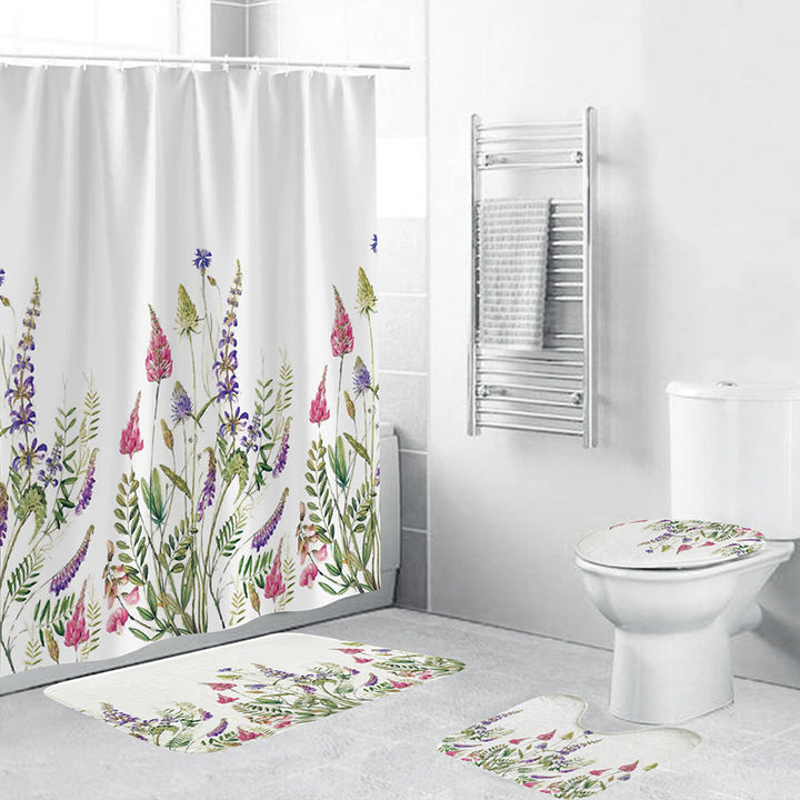 Artistic Floral Bath Decor Set Bowlift
