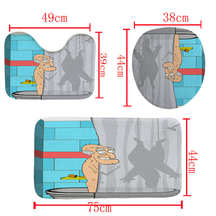 Novelty Character Shower Curtain Bowlift