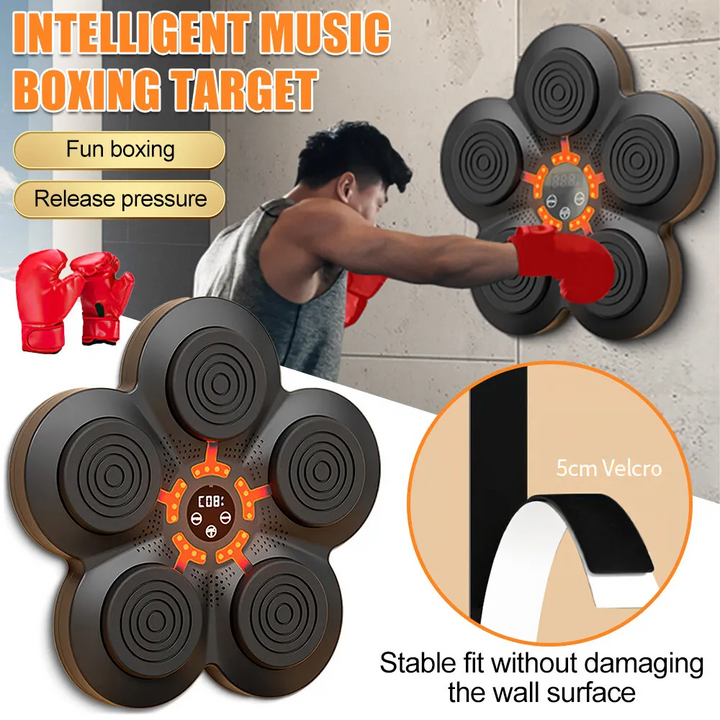 BowLift | RhythmBox Wall Trainer – Smart Bluetooth Boxing Machine with Music & LED Reaction