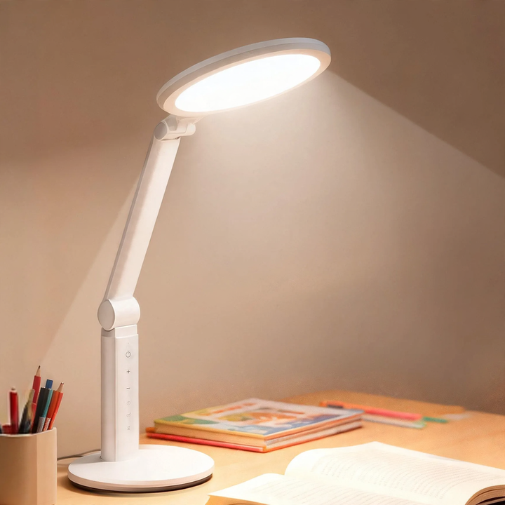 Full-spectrum LED desk lamp with eye protection