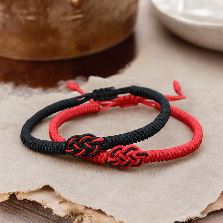BowLift | Minimal Red Thread Of Fate Couples Bracelet
