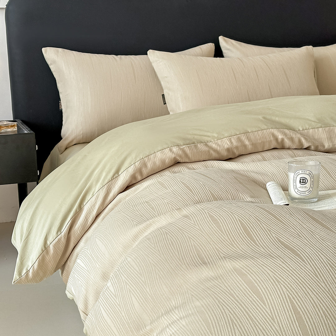 Cotton bedding set, long pile, floral pattern