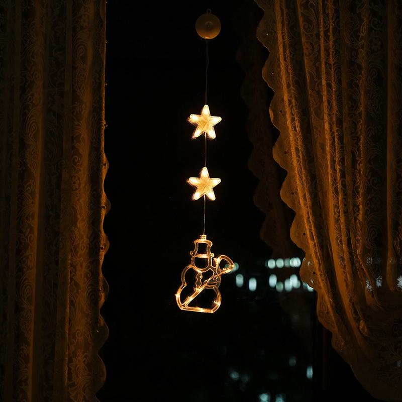 LED Suction Cup Hanging Light for Window Decoration