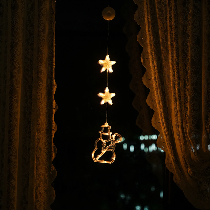 LED Suction Cup Hanging Light for Window Decoration