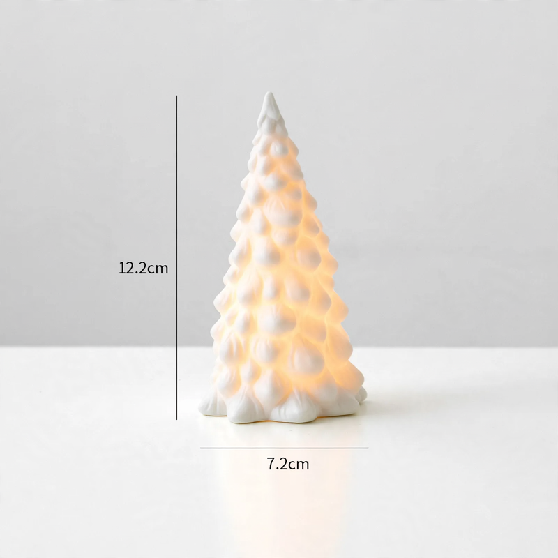Ceramic Christmas decoration with lighting